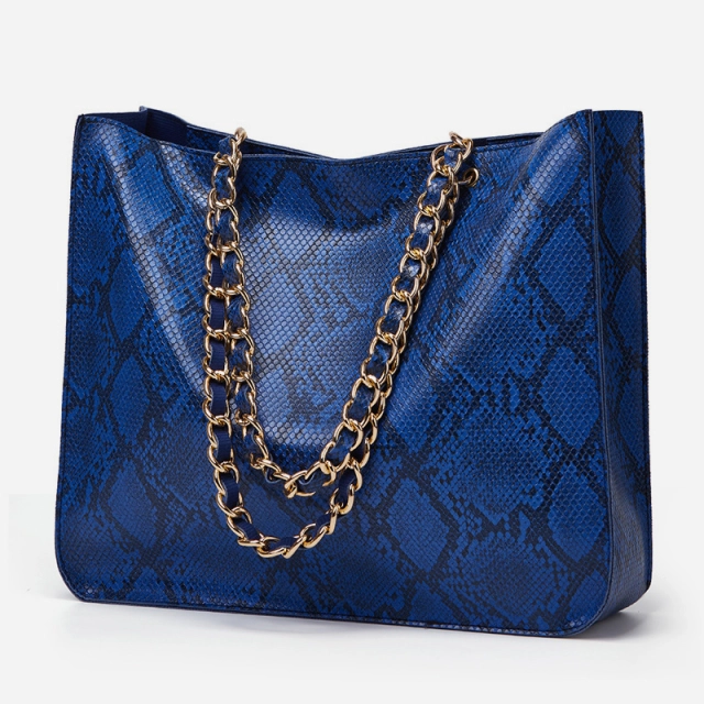 Simple fashion snake print shoulder bag