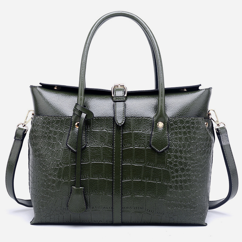 Fashion crocodile print shoulder bag
