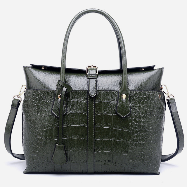 Fashion crocodile print shoulder bag
