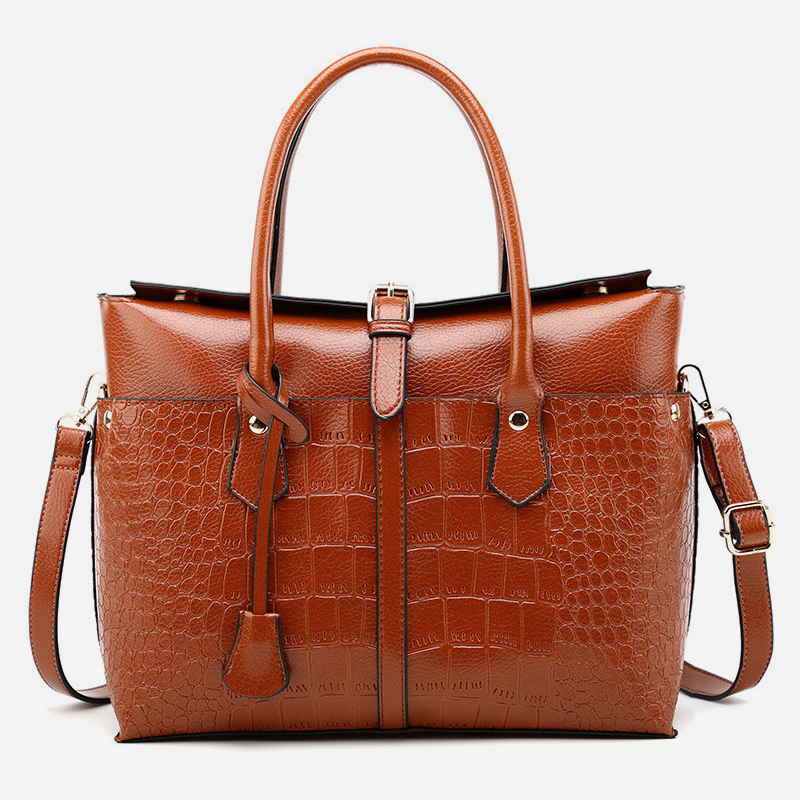 Fashion crocodile print shoulder bag