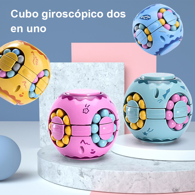Children's finger small magic beans burger magic cube toys magic ball magic cube gyro fingertip rotation magic cube magic beans