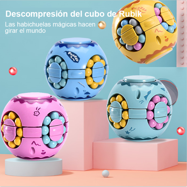 Children's finger small magic beans burger magic cube toys magic ball magic cube gyro fingertip rotation magic cube magic beans