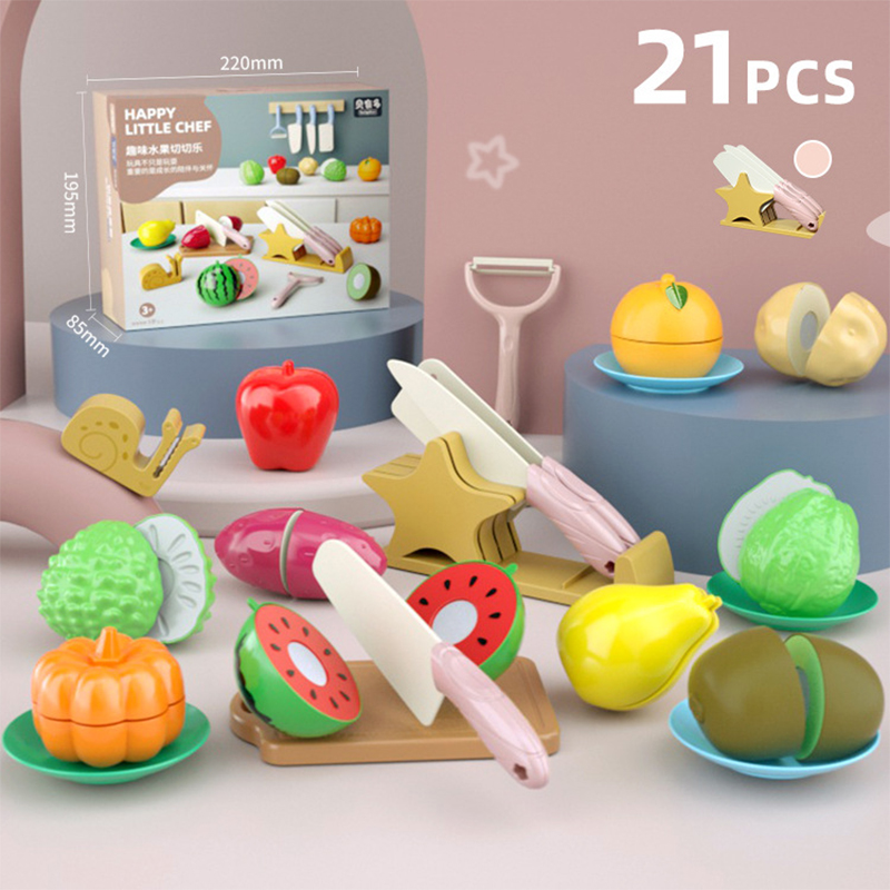Children's play house kitchen toys girls cooking induction stovetop stir-fry fruits and vegetables cut and play knife frame cookware