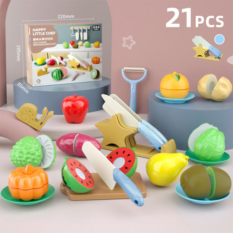 Children's play house kitchen toys girls cooking induction stovetop stir-fry fruits and vegetables cut and play knife frame cookware