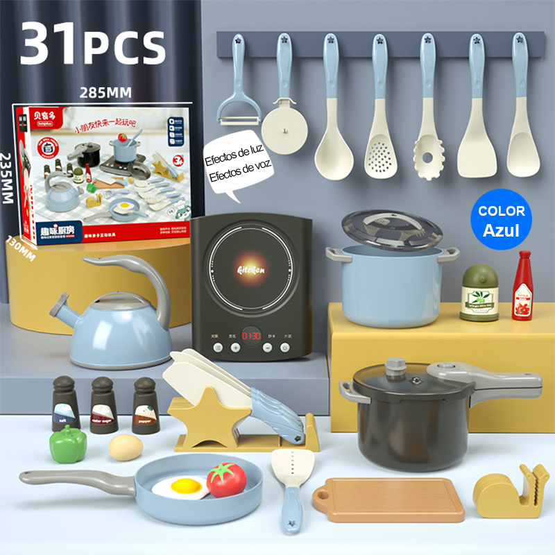Children's play house kitchen toys girls cooking induction stovetop stir-fry fruits and vegetables cut and play knife frame cookware