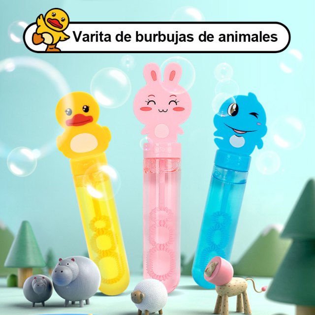 Manual mini bubble wand children's small cartoon shape blowing bubble water wand wholesale toys wedding festivals
