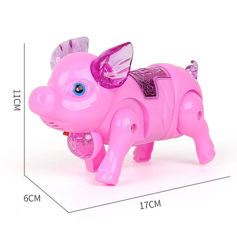 Upgraded version of electric light-emitting rope piggy light-emitting concert walking park square stall hot selling children's toys