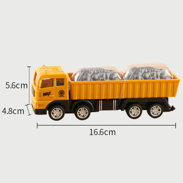 Children's toy cars construction vehicles wholesale market stall excavator model sets boys inertia excavator toys