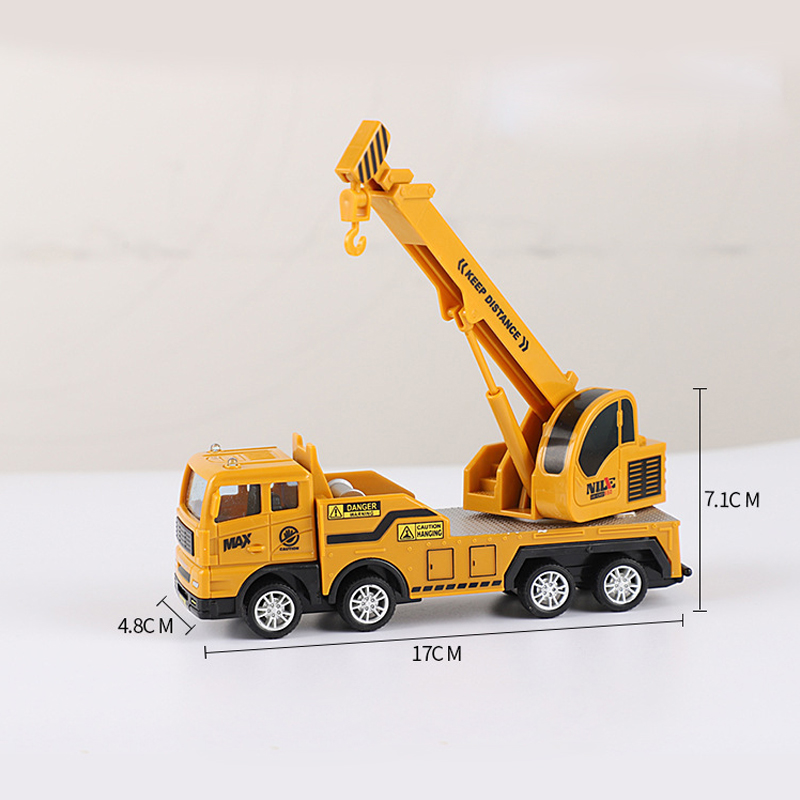 Children's toy cars construction vehicles wholesale market stall excavator model sets boys inertia excavator toys