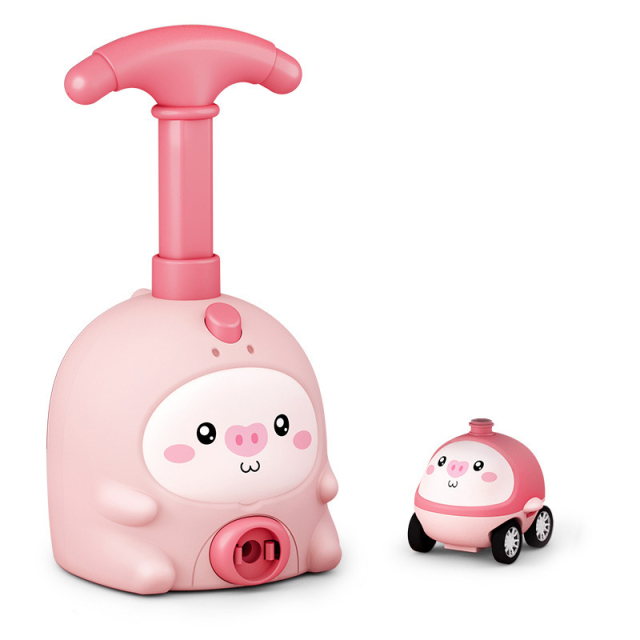 Explosive piggy flying children's educational toys air-powered car glide car boys toys