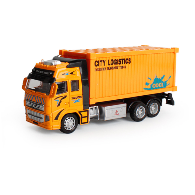 Large simulation back to the alloy car cement excavator engineering car fire sanitation car model children's toys