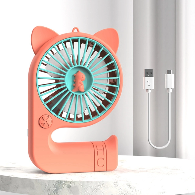 USB small fan type student dormitory portable mini rechargeable silent baby bed handheld charge small electric fan
