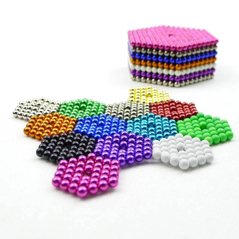 Color Barker ball 5mm 216pcs 3mm 1000pcs strong magnetic puzzle Rubik's Cube magnet beads toys
