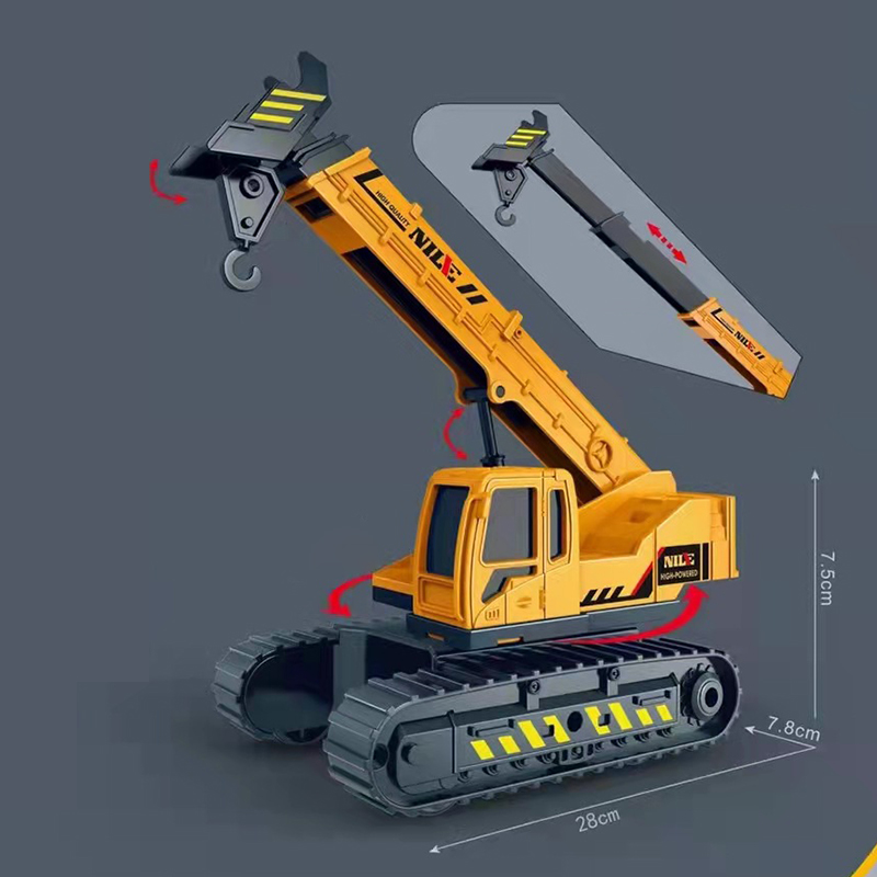 Children's toy cars construction vehicles wholesale market stall excavator model sets boys inertia excavator toys