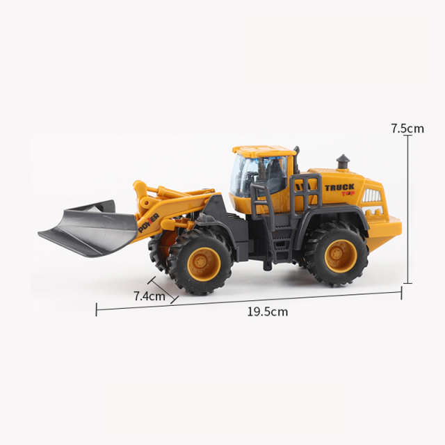 Children's toy cars construction vehicles wholesale market stall excavator model sets boys inertia excavator toys