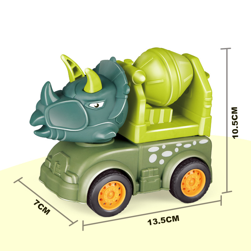 Children press back toy car construction car excavator baby toy car baby puzzle small car