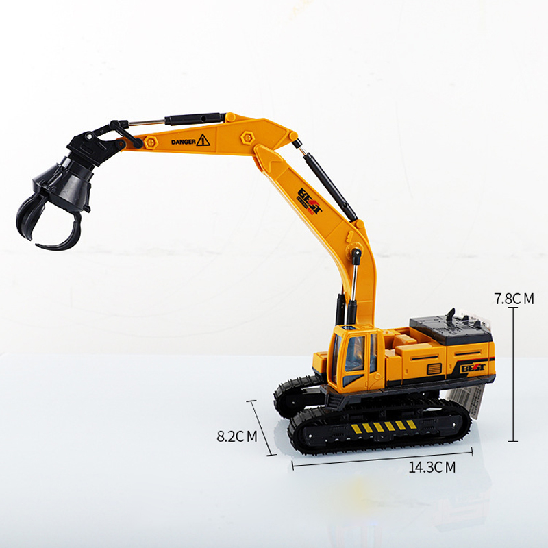 Children's toy cars construction vehicles wholesale market stall excavator model sets boys inertia excavator toys