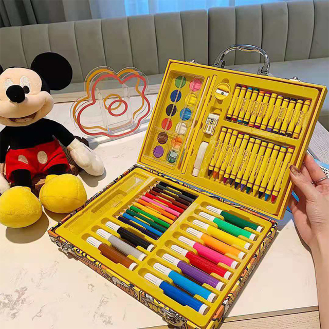 G.DUCK 67-piece paintbrush gift set Diy doodle stationery children's watercolor pencil crayons art supplies