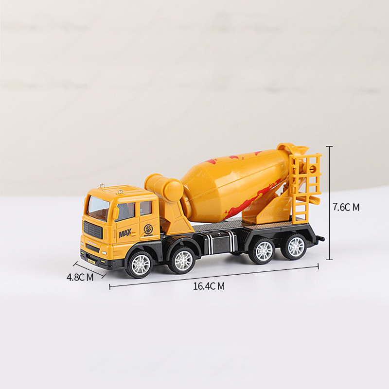 Children's toy cars construction vehicles wholesale market stall excavator model sets boys inertia excavator toys