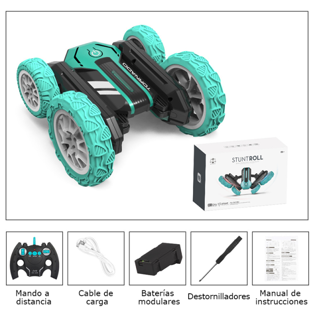 Remote control car blooming alloy stunt car double-sided off-road vehicles children's electric toy car shake rc tipping car