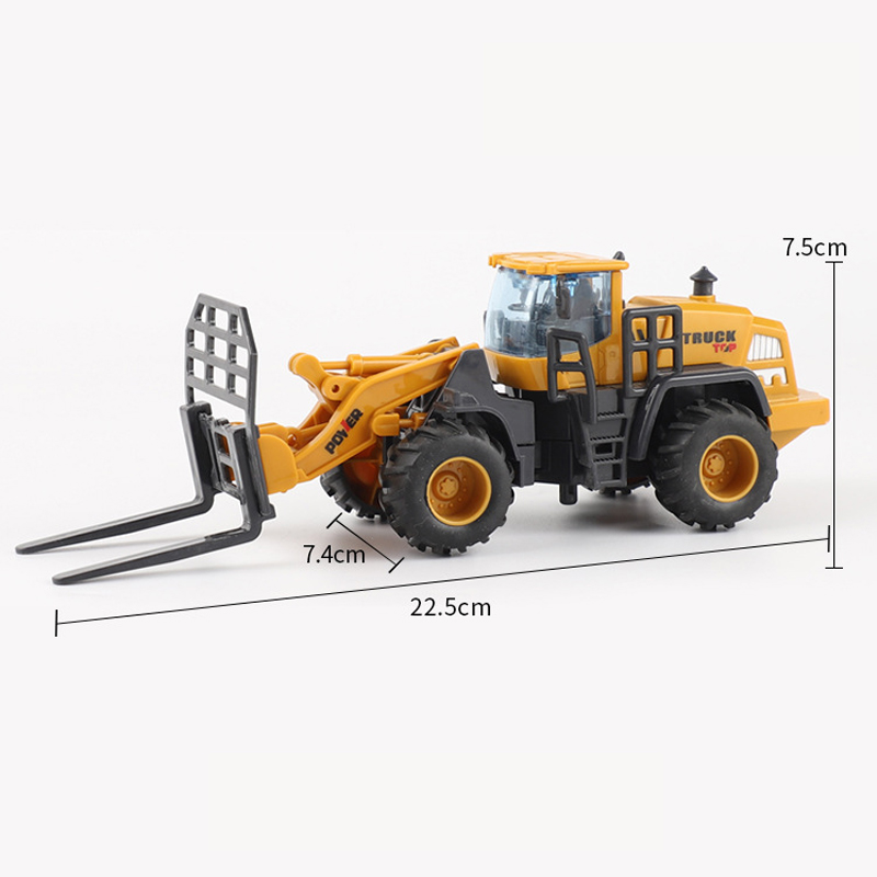 Children's toy cars construction vehicles wholesale market stall excavator model sets boys inertia excavator toys