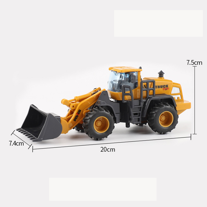 Children's toy cars construction vehicles wholesale market stall excavator model sets boys inertia excavator toys