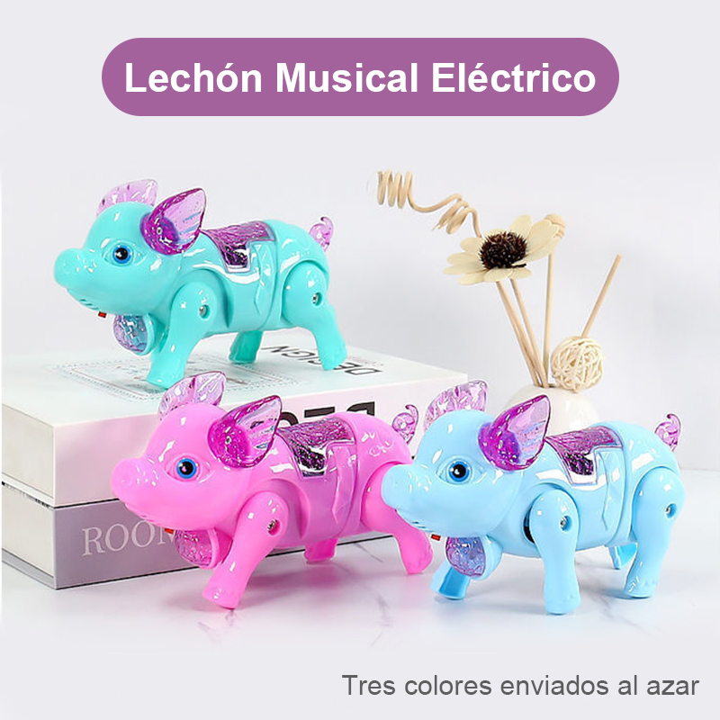 Upgraded version of electric light-emitting rope piggy light-emitting concert walking park square stall hot selling children's toys