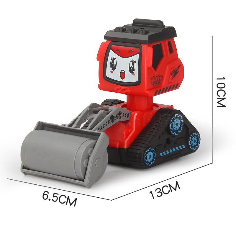 Children press back toy car construction car excavator baby toy car baby puzzle small car