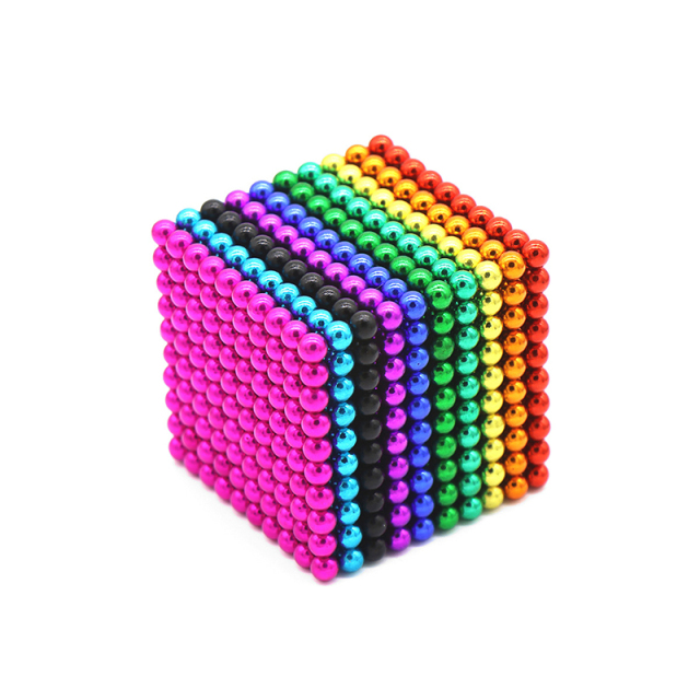 Color Barker ball 5mm 216pcs 3mm 1000pcs strong magnetic puzzle Rubik's Cube magnet beads toys