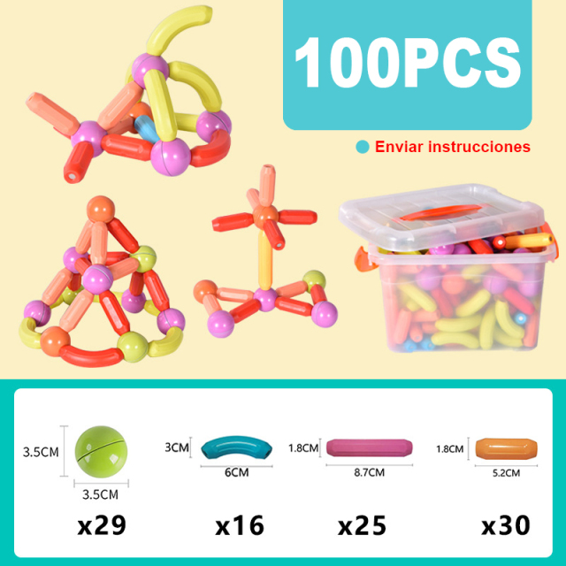 Variable magnetic stick magic large children's early education educational toys for boys and girls baby puzzle magnetic building blocks