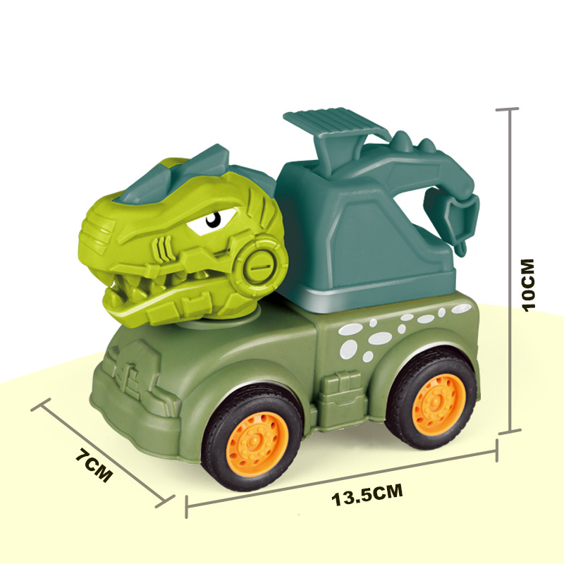 Children press back toy car construction car excavator baby toy car baby puzzle small car