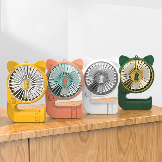 USB small fan type student dormitory portable mini rechargeable silent baby bed handheld charge small electric fan