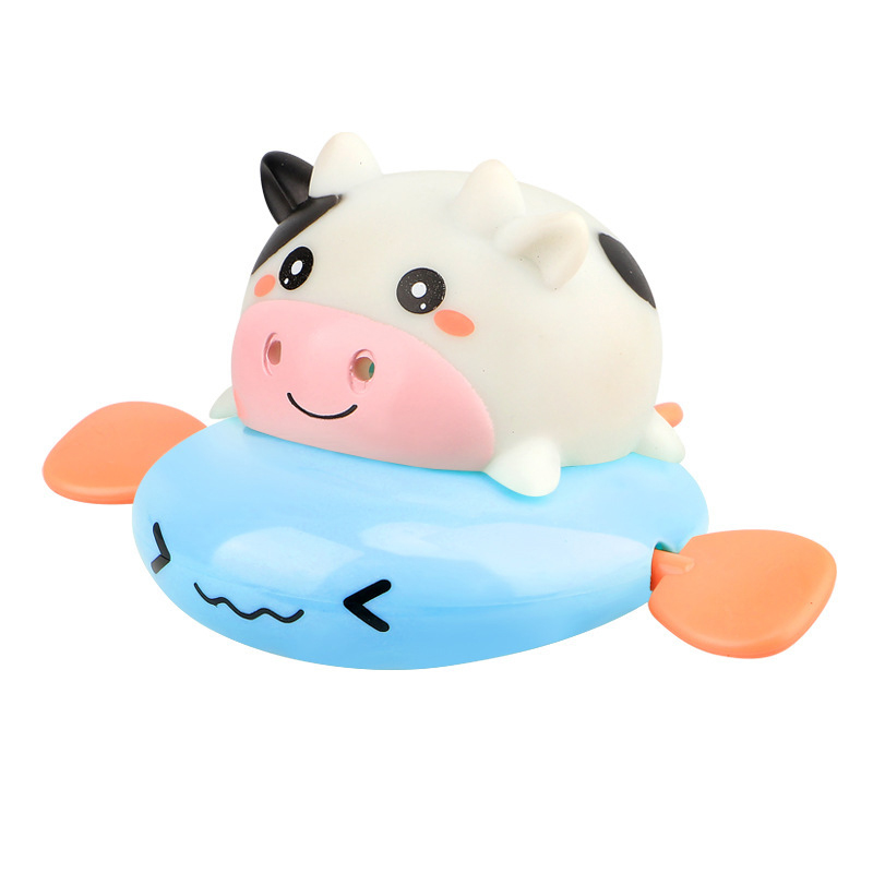Baby water play toys small dolphin bath small turtle summer bathroom children winding toys