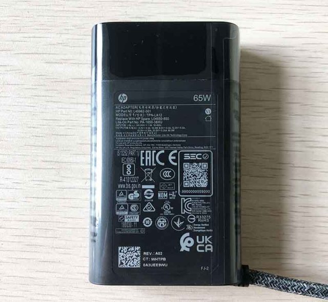 Genuine 65W 20V 3.25A Type C TPN-LA12 TPN-CA10 PA-1650-38HT AC Adapter for HP SPECTRE X360 13-AW0008CA ELITEBOOK 1040 G4 Series