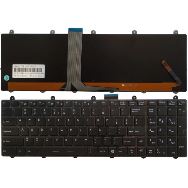 US laptop keyboard for MSI GP60 GP70 CR70 CR61 CX61 CX70 CR60 GE70 GE60 GT60 GT70 GX60 GX70 0NC 0ND 0NE 2OC Full color backlight