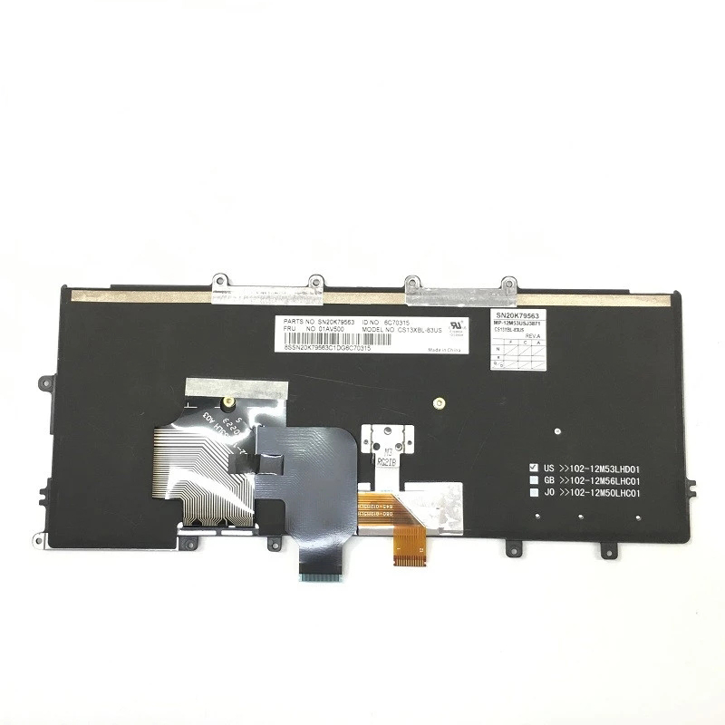 New Original US English Backlight Keyboard for Thinkpad X230S X240 X240S X250 X260 Laptop FRU PN 01AV500 01AV540 04X0177 04X0215