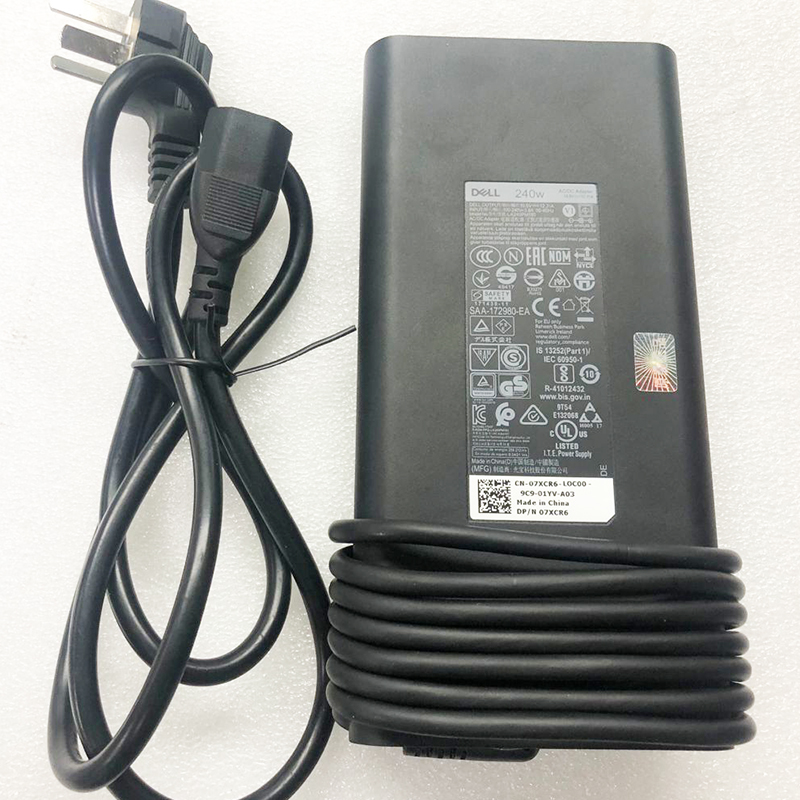 Original 19.5V 12.31A 240W Laptop Charger Adapter For Dell Alienware M17X M18X R1 R2 R3 R4 R5 R6 GAMING Notebook Power Supply