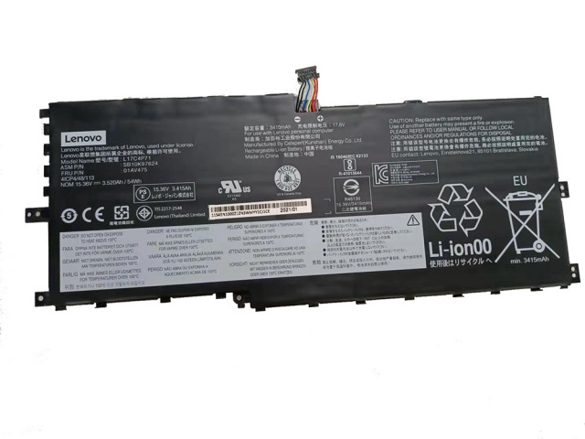 Laptop battery L17C4P71 L17M4P71 L17M4P73 For Lenovo ThinkPad X1 Yoga 3rd Gen 2018 01AV474 01AV475 01AV499 SB10K97623