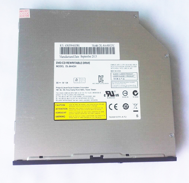 DL-8A4SH 8X DVD RW Recorder 24X CD Writer Slot-in 12.7mm SATA Laptop Optical Drive