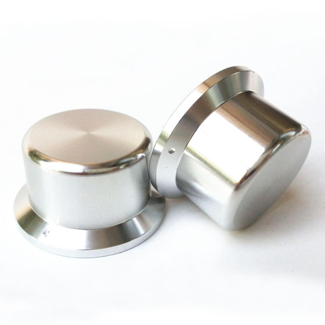 44X35X25mm Solid Aluminum Potentiometer Knob For Hifi Audio DIY AMP Radio Speaker DAC Turntable Record CD 6mm Hole