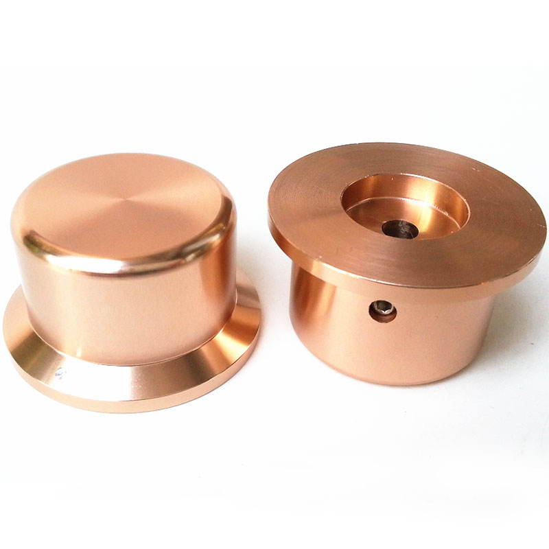 44X35X25mm Solid Aluminum Potentiometer Knob For Hifi Audio DIY AMP Radio Speaker DAC Turntable Record CD 6mm Hole