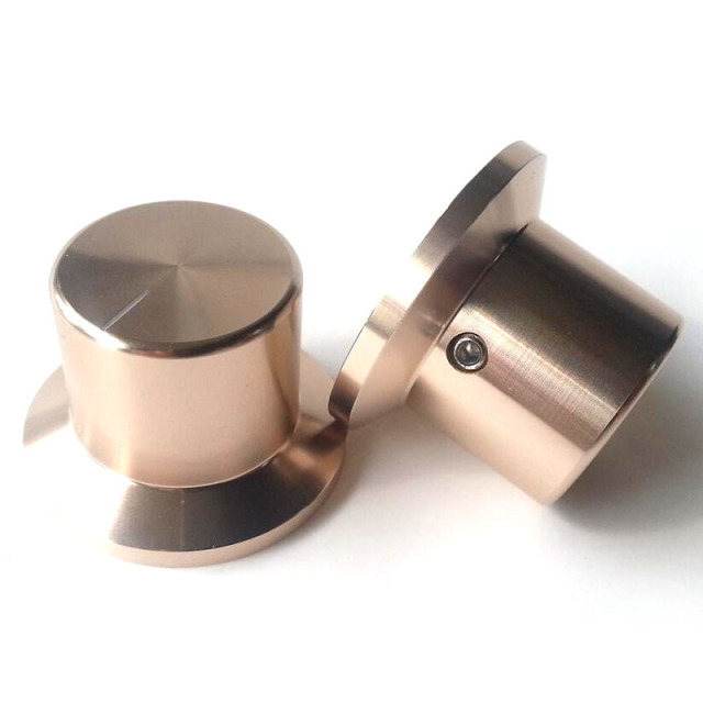 38X26X26mm Machined Solid Aluminum Potentiometer Knob For Hifi Audio DIY AMP Radio Speaker DAC Turntable Record CD 6mm Hole