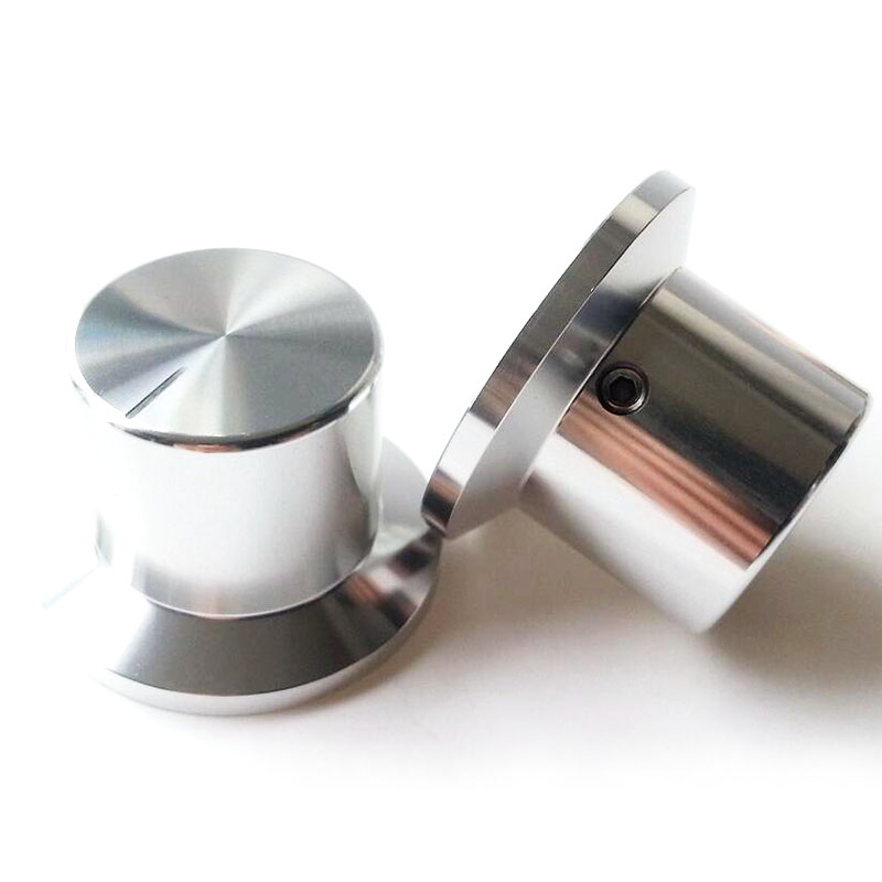38X26X26mm Machined Solid Aluminum Potentiometer Knob For Hifi Audio DIY AMP Radio Speaker DAC Turntable Record CD 6mm Hole