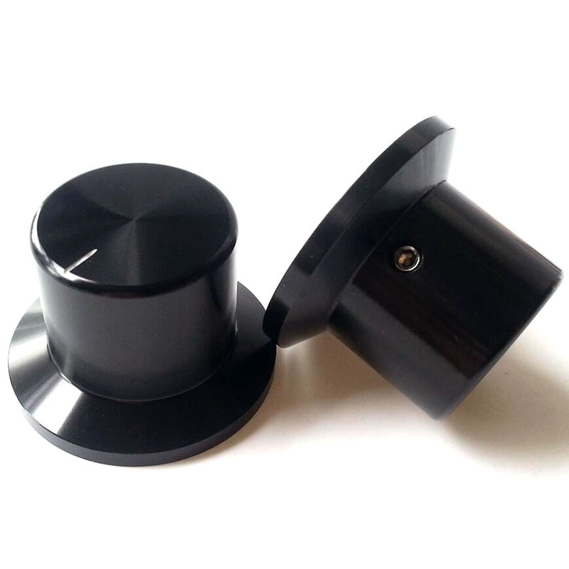 38X26X26mm Machined Solid Aluminum Potentiometer Knob For Hifi Audio DIY AMP Radio Speaker DAC Turntable Record CD 6mm Hole