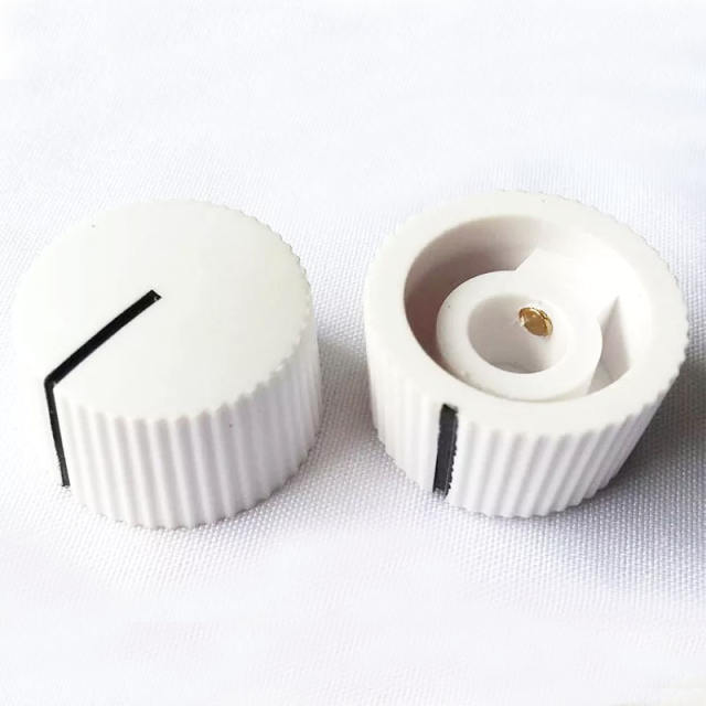 Plastic round bakelite potentiometer Knob for Guitar Effect Pedal 6.4mm Hole Diameter