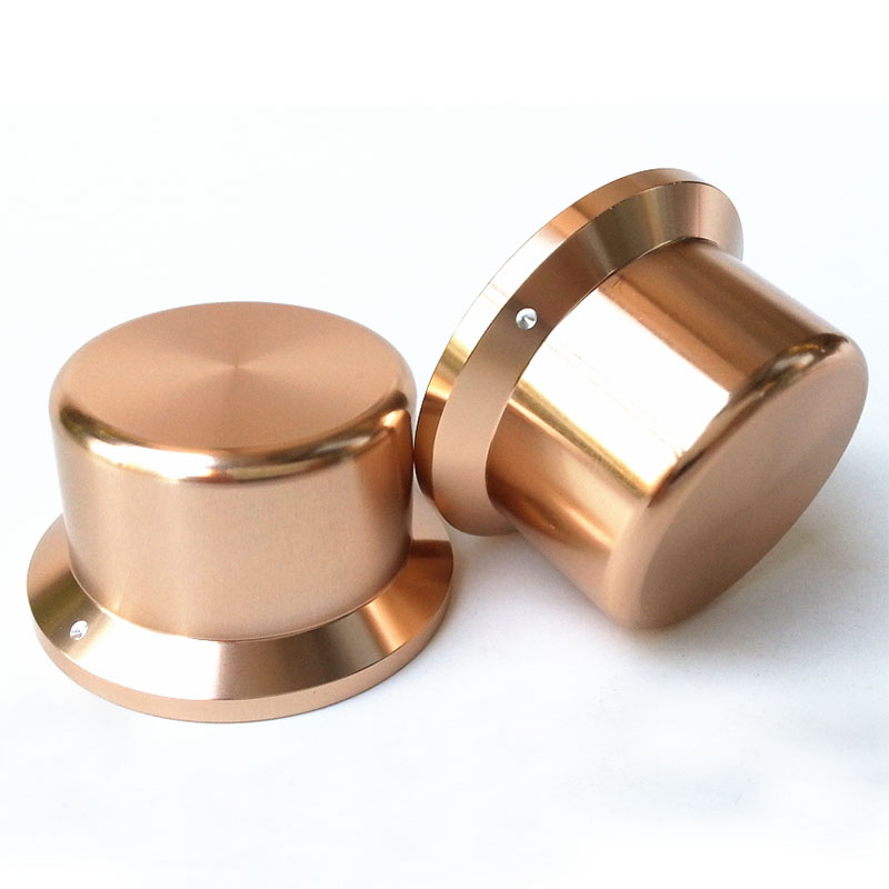 44X35X25mm Solid Aluminum Potentiometer Knob For Hifi Audio DIY AMP Radio Speaker DAC Turntable Record CD 6mm Hole
