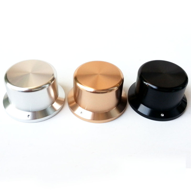 44X35X25mm Solid Aluminum Potentiometer Knob For Hifi Audio DIY AMP Radio Speaker DAC Turntable Record CD 6mm Hole