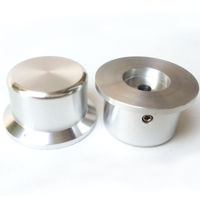 44X35X25mm Solid Aluminum Potentiometer Knob For Hifi Audio DIY AMP Radio Speaker DAC Turntable Record CD 6mm Hole