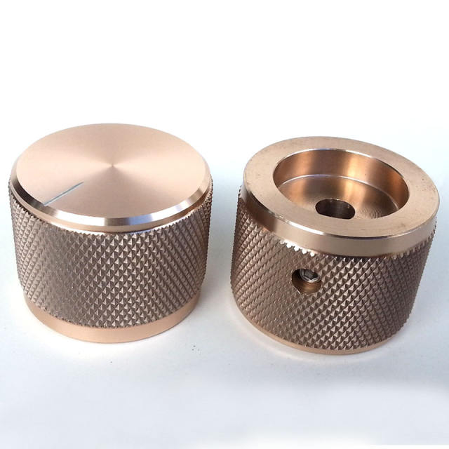 30x22mm knurling Solid Aluminum Potentiometer Knob For Hifi Audio DIY AMP Radio Speaker DAC Turntable Record CD 6mm Hole