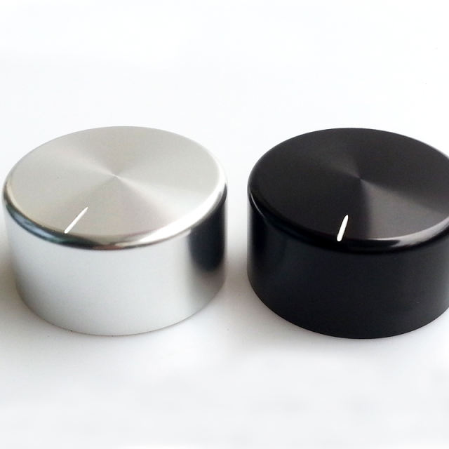 44x22mm Shining Aluminum Potentiometer Knob For Hifi Audio DIY AMP Radio Speaker DAC Turntable Record CD 6mm Hole